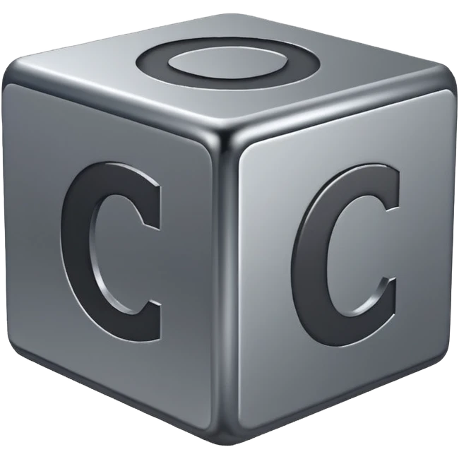 cube with C# letters on it emoji