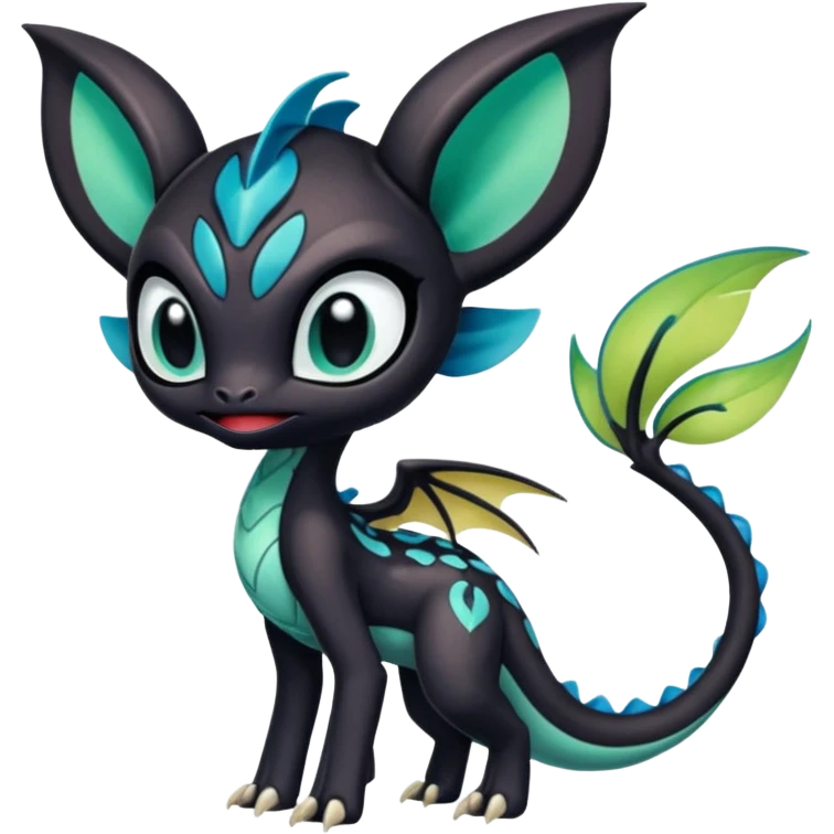 Colorful Realistic Exotic Meloetta-Venom-Stitch-Toothless-Fakémon-creature-hybrid emoji