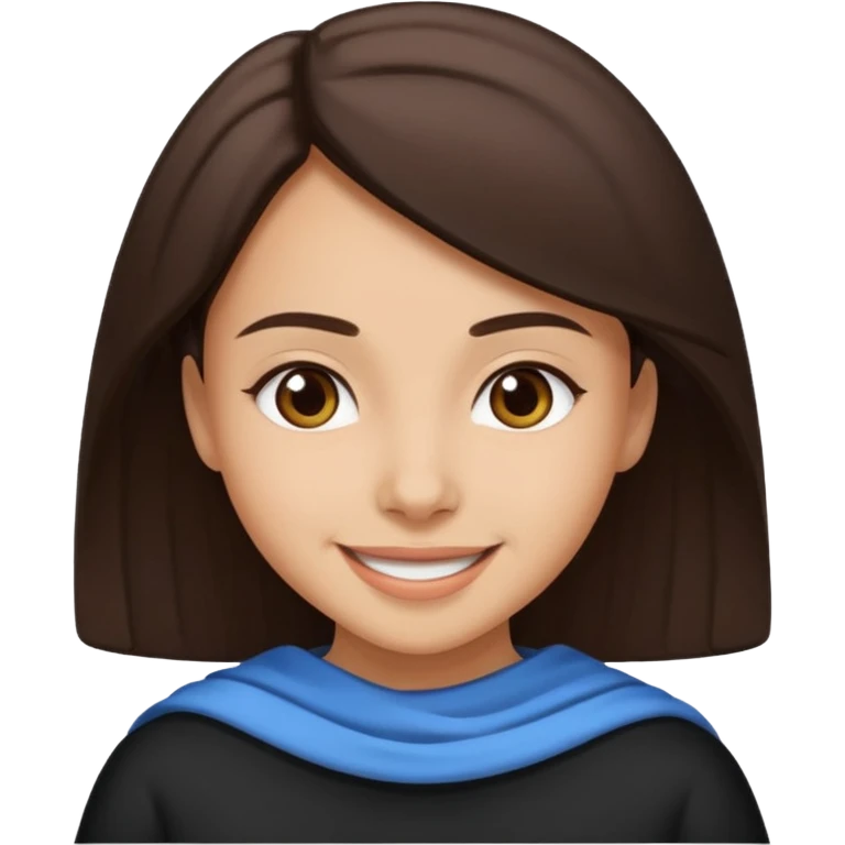 A dark brown-haired girl with saying Maşallah emoji