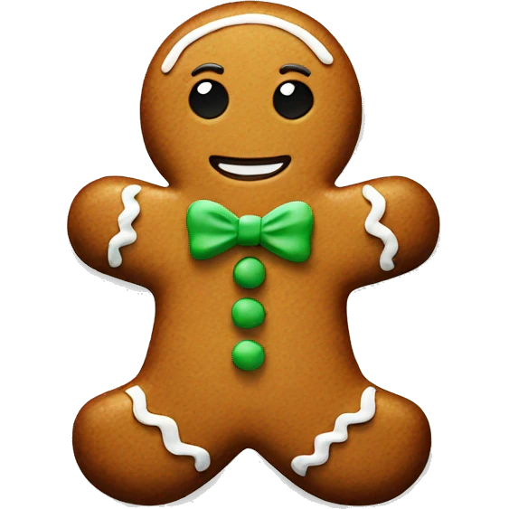gingerbread man emoji