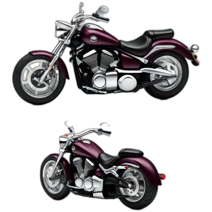 Yamaha Dragstar bordeaux emoji