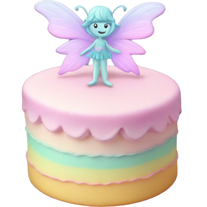 Fairy pastel cake emoji