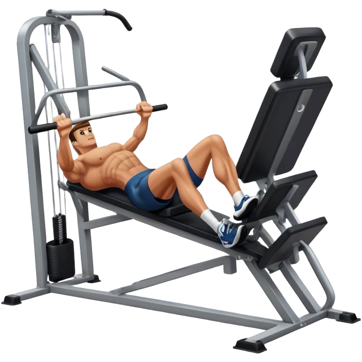 guy how to use a leg press machine emoji