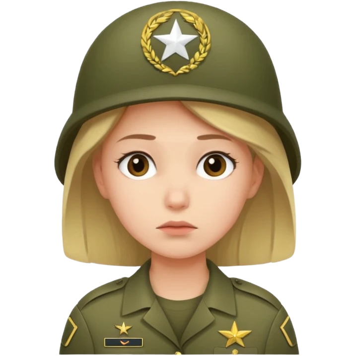 The girl is waiting for her boyfriend from the army and thinks about him emoji