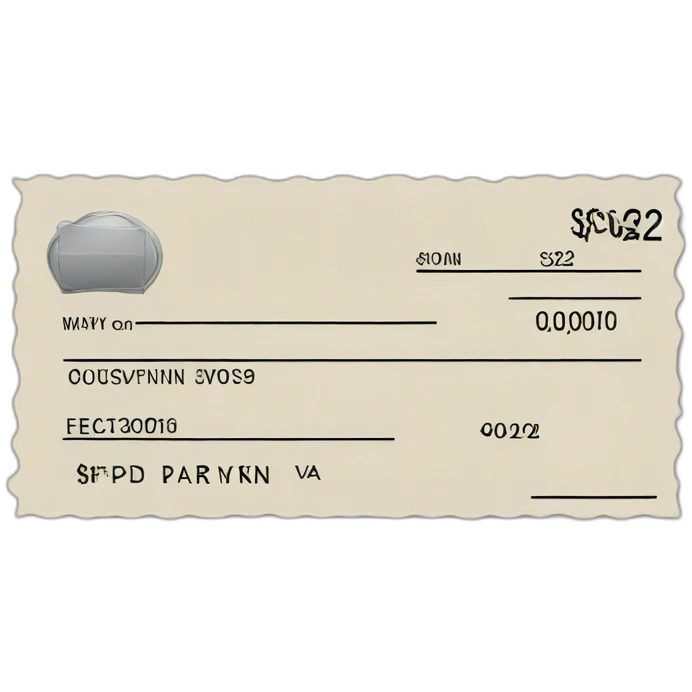 cheque emoji