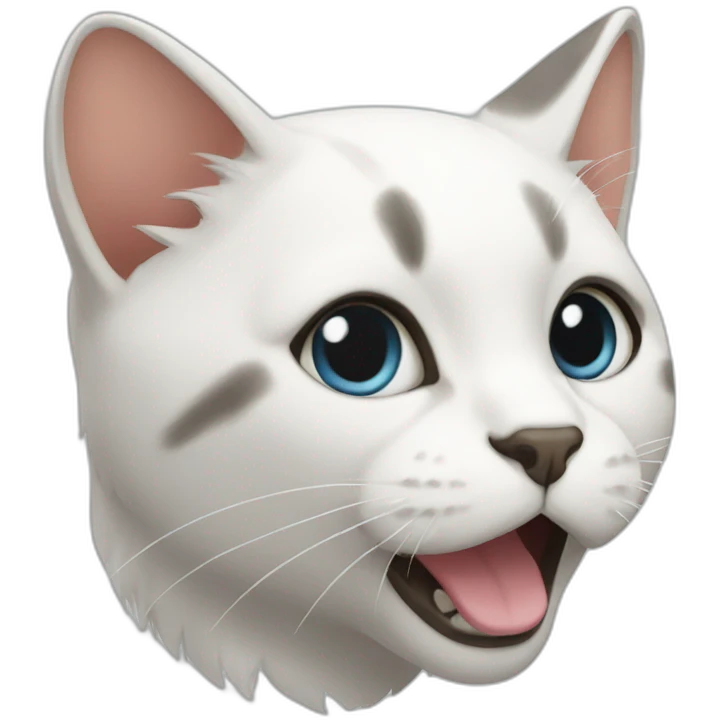 Cat says bai bai emoji