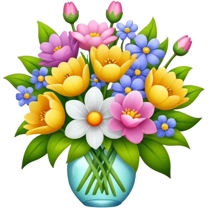 spring flower bouquet beautiful finish  emoji