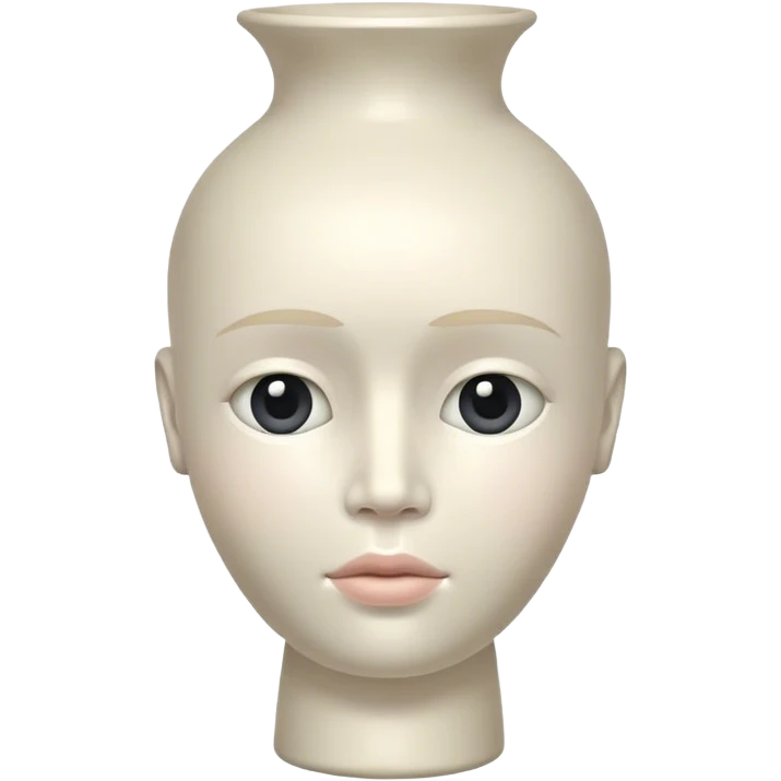 Vase human head  emoji