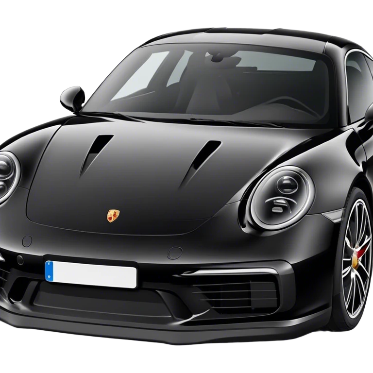 Porsche 911 - Porsche (Model Year: 2021) (Iconic colour: Black) emoji