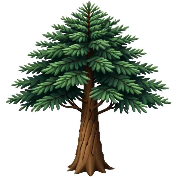 A Brazilian araucaria tree with extended branches emoji
