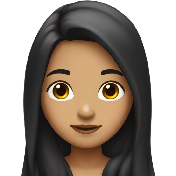 girl with black hair emoji