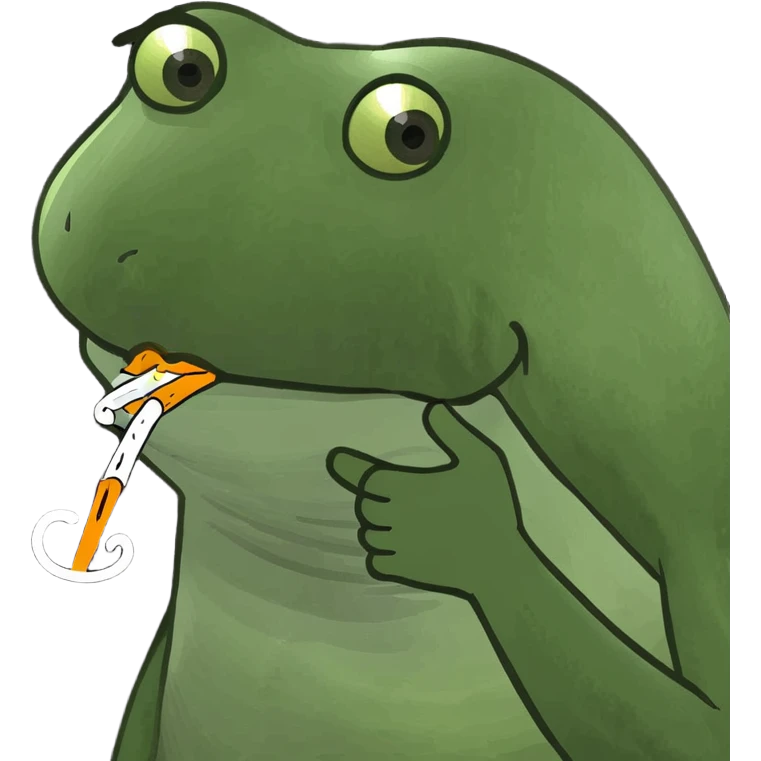 Smoking weed emoji