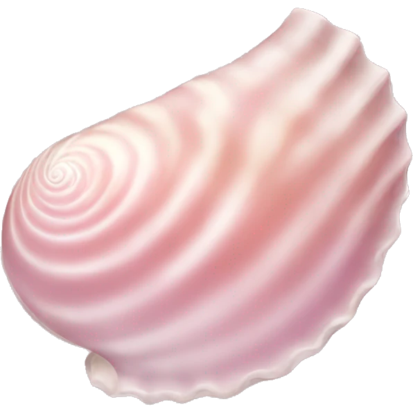 light pink shell emoji