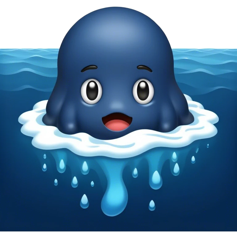 ocean with shit emoji