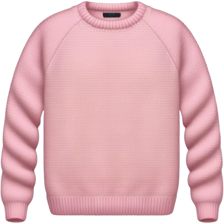 soft pink color sweater without face  emoji