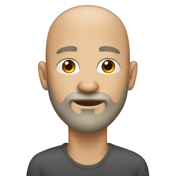 Bald man with a long beard  emoji