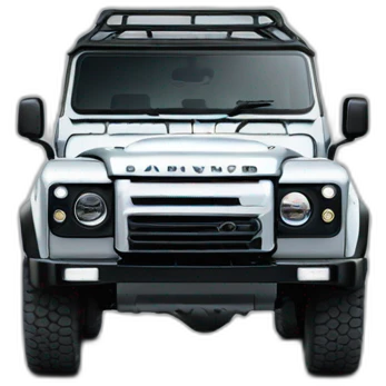 the new landrover defender black emoji
