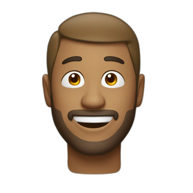 happy man makes music emoji