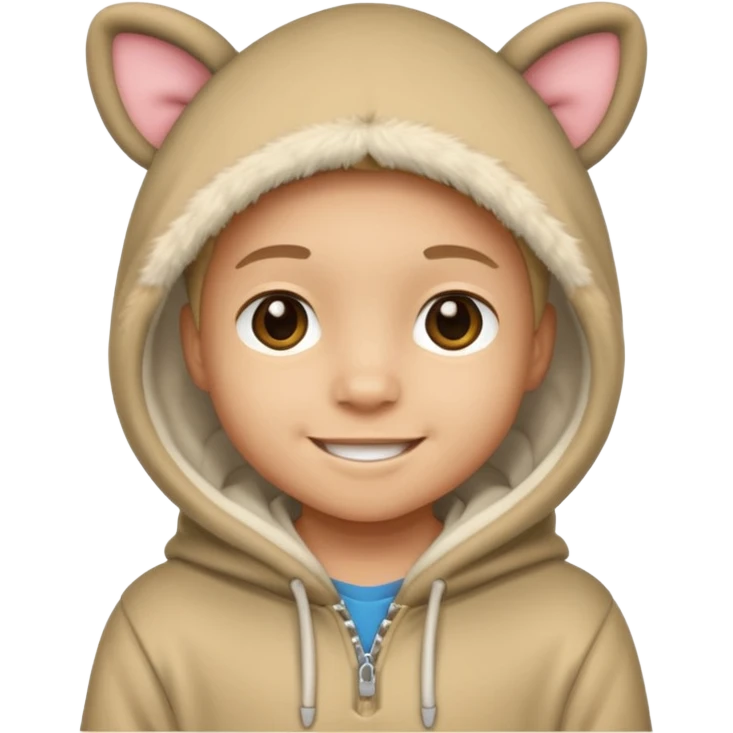 Animal Hoodie Kid emoji