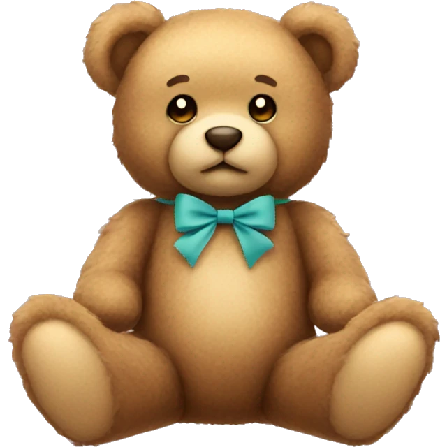 teddy bear with bow  emoji