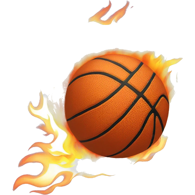 Basketball on fire  emoji