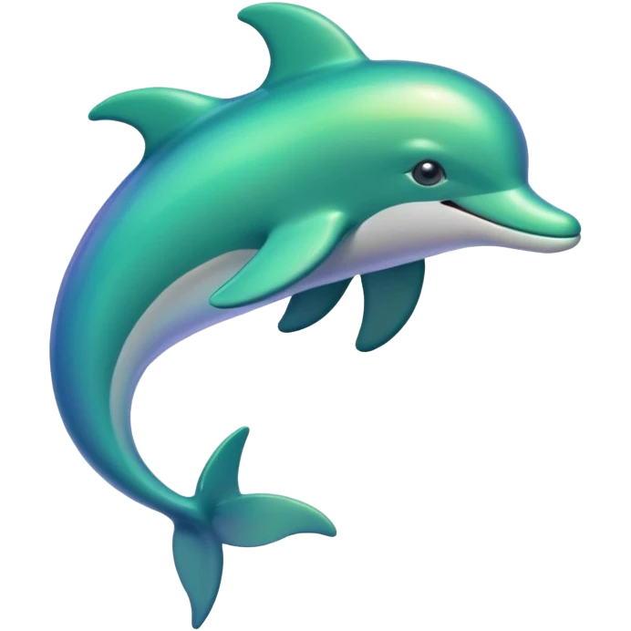 Green dolphin emoji