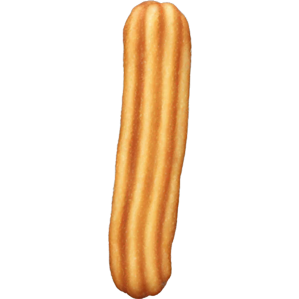 Churro filled with crean emoji