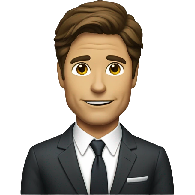 rob lowe as chris traeger in suit emoji