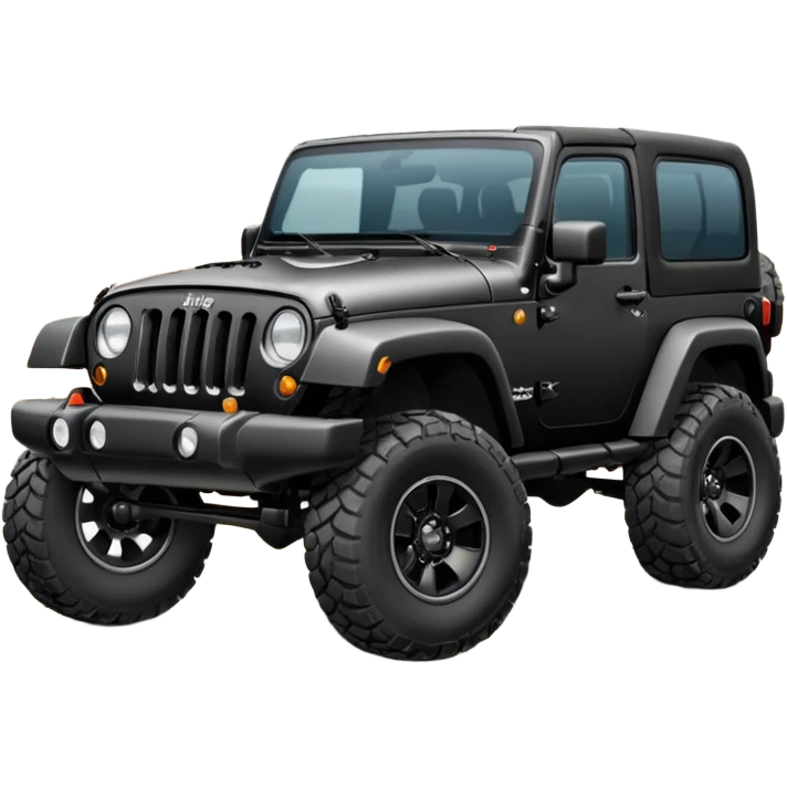 A Jeep Wrangler that has muscles emoji