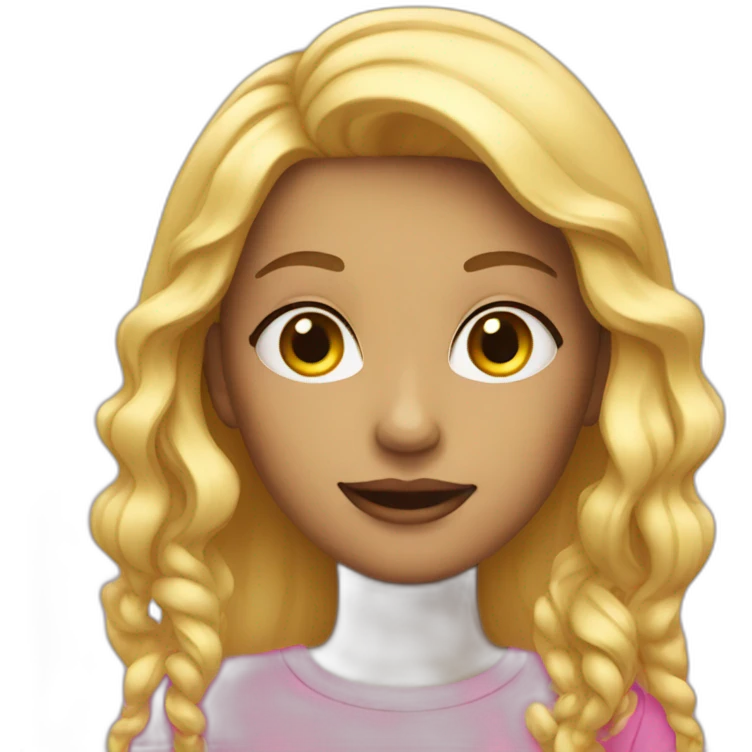 blonde-pink emoji