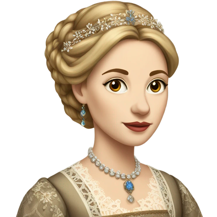 Kathryn Parr tudor pretty with details emoji