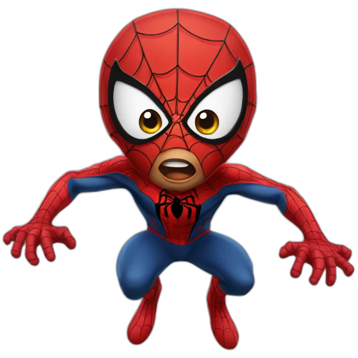 Spider man shocked emoji
