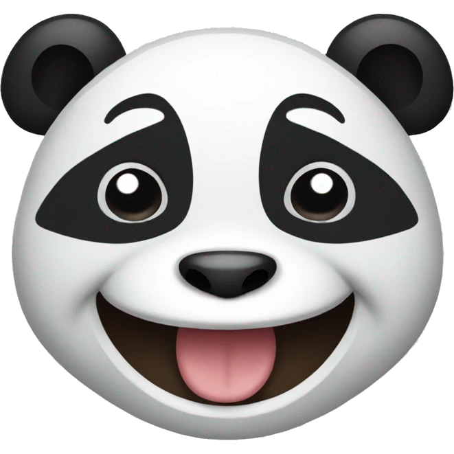Panda laughing emoji