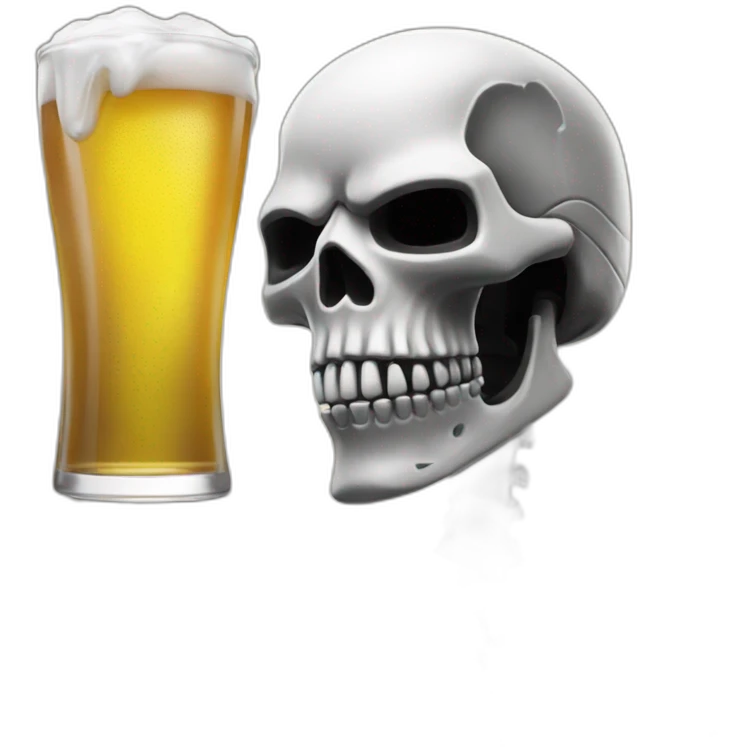 skull trooper fortnite drink beer emoji