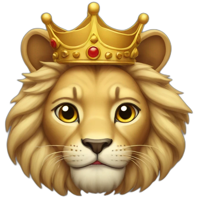 Cat king lion emoji