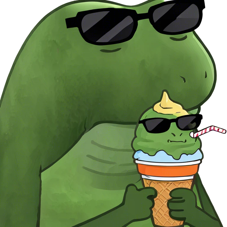 Blackman, eating, ice-cream emoji