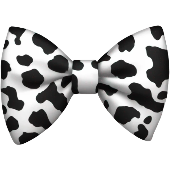 cow print bow  emoji