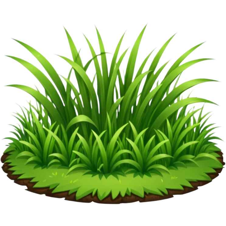  flat grass emoji
