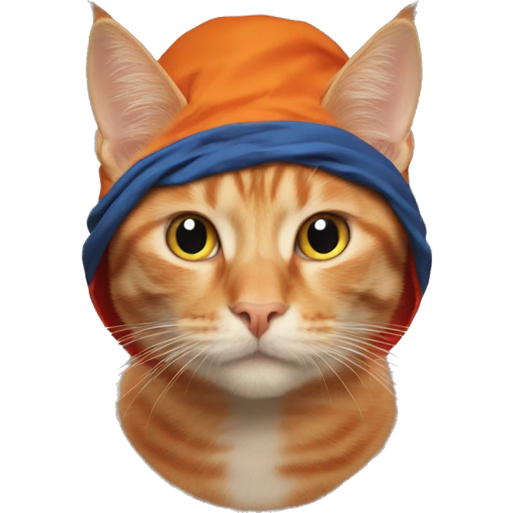 Orange cat superman emoji