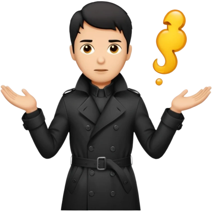 Man in trench coat with penis sticking out  emoji