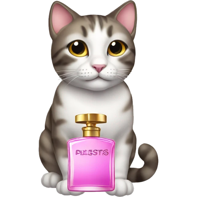 Cat with perfume emoji