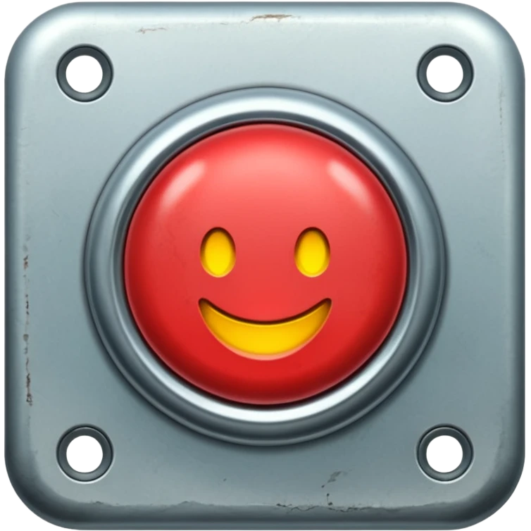 push button that says horny emoji