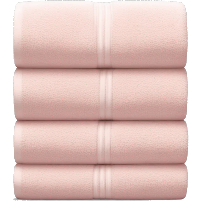 Light pink stacked towels emoji