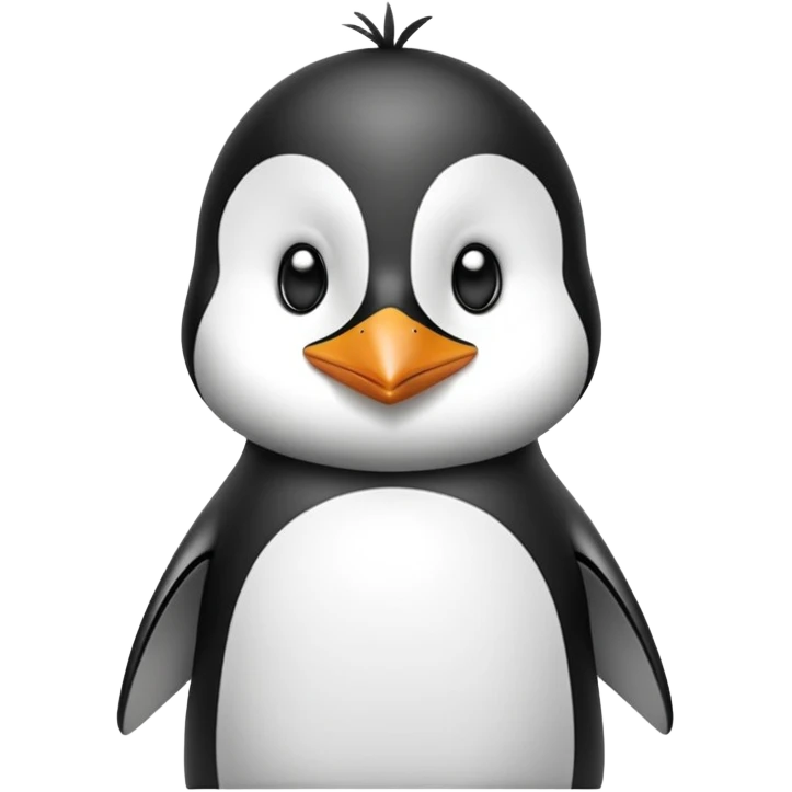 Menguin with t shitm Mira emoji