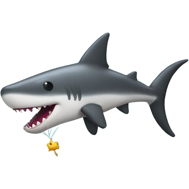 balloon in the shape of a hammerhead shark emoji