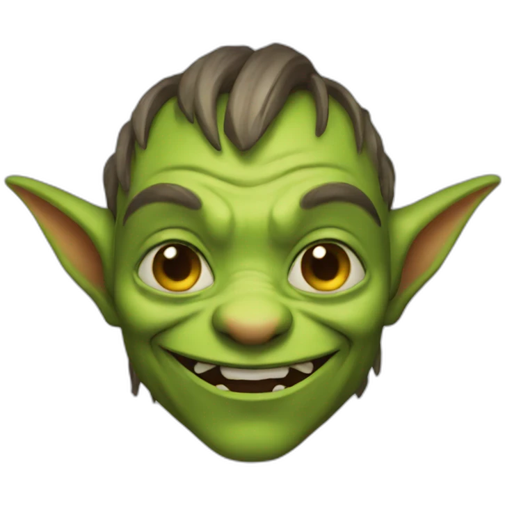 Cute goblin emoji