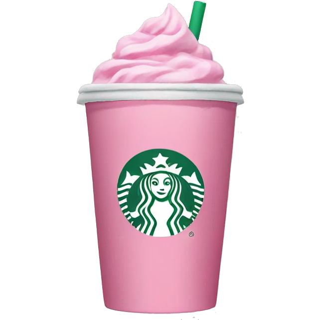 pink starbucks tea drink emoji