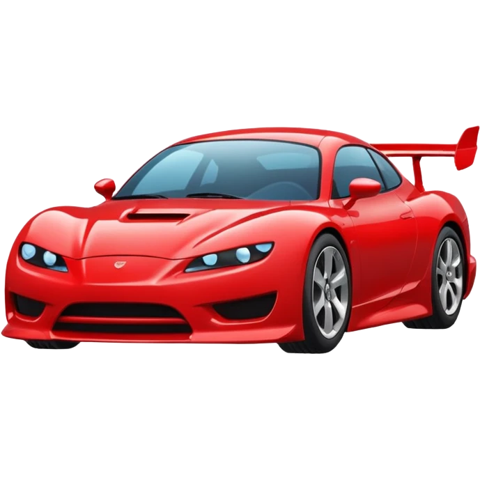 Car spoiler in red color emoji