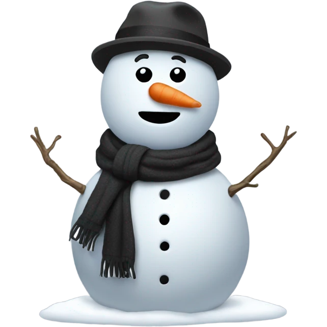 A snowman that’s a rapper emoji
