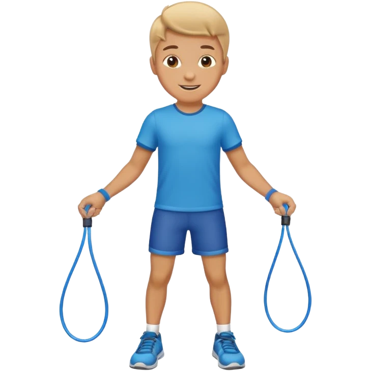 Boy with Skipping Rope pose emoji